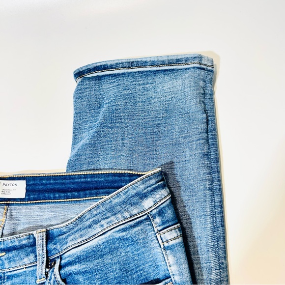 BKE jeans Payton Mid Rise Straight leg jeans distressed stretchy women Size 32 - Picture 6 of 12